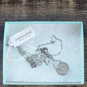 Park Lane Sutton Necklace High Polished Micro CZ Reg. $86